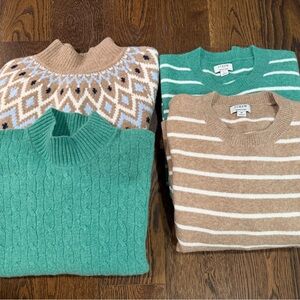 J. Crew Factory Extra-Soft Sweater Collection (set of 4)
